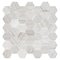 Andova Tiles SAMPLE Channing 2 x 2 Marble Honeycomb Mosaic Floor Use Tile SAM-ANDCHA129 - alternate 7